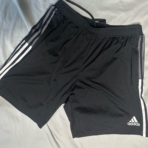 adidas Other - Adidas Men's Black and White Striped Athletic Shorts